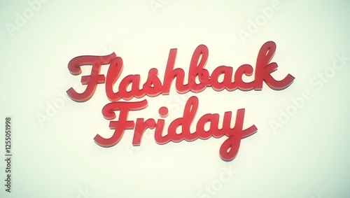 Flashback Friday greetings with catchy typography for social media posts