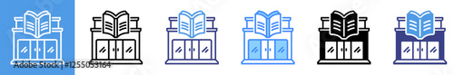 Bookstore Multistyle Icon Set