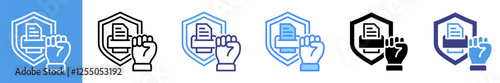 Permission Multistyle Icon Set