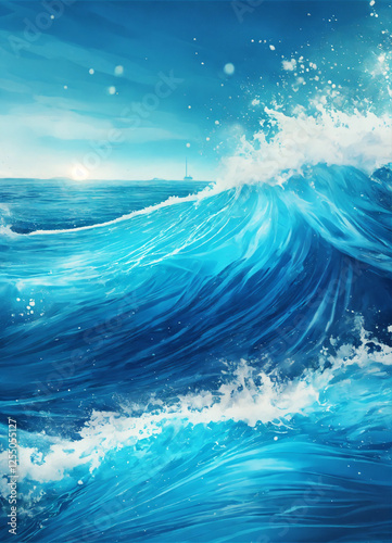 ocean wave and waves