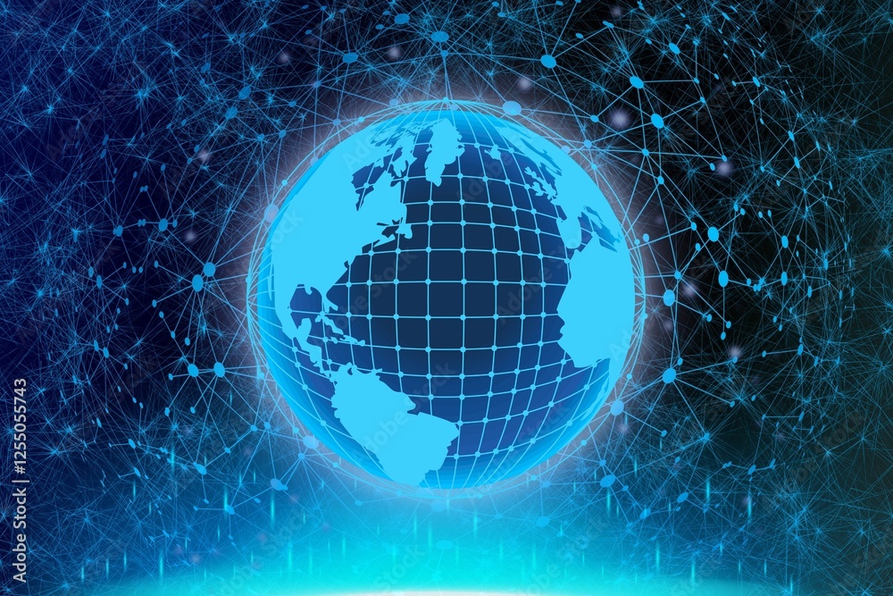 Obraz premium Global network