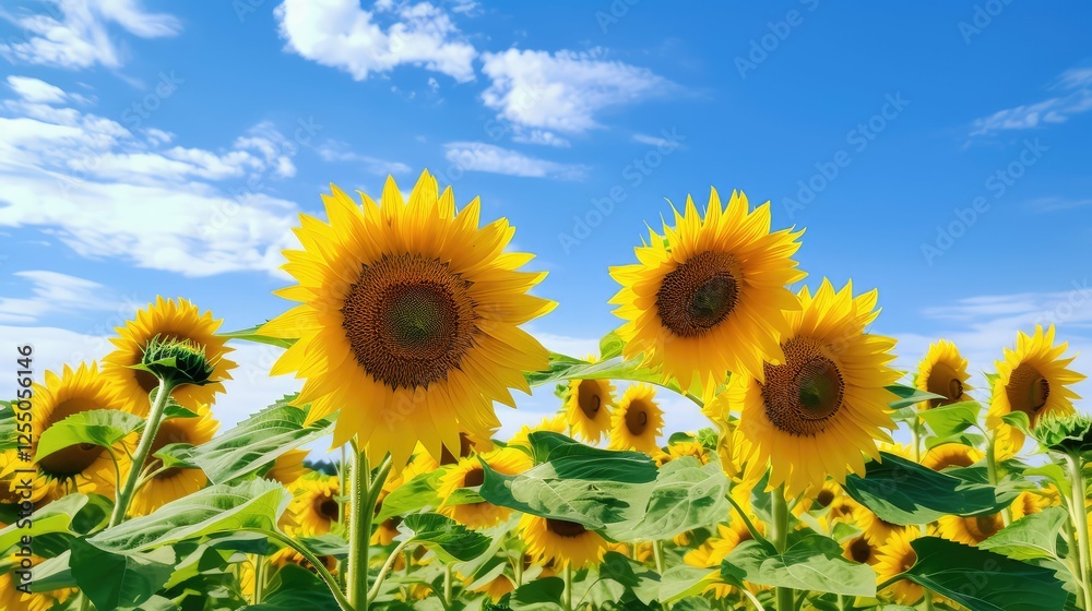 Fototapeta premium field green yellow