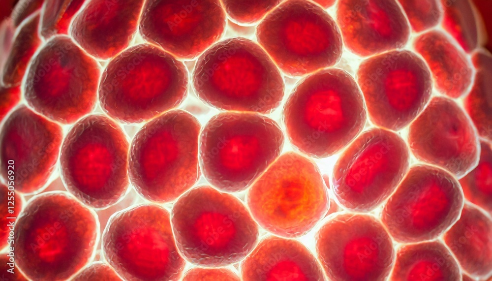 3D Red blood cells in depth in human body 3D Red blood cells in depth in human body