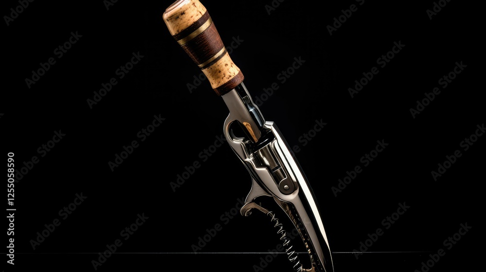 Naklejka premium er open wine bottle isolated