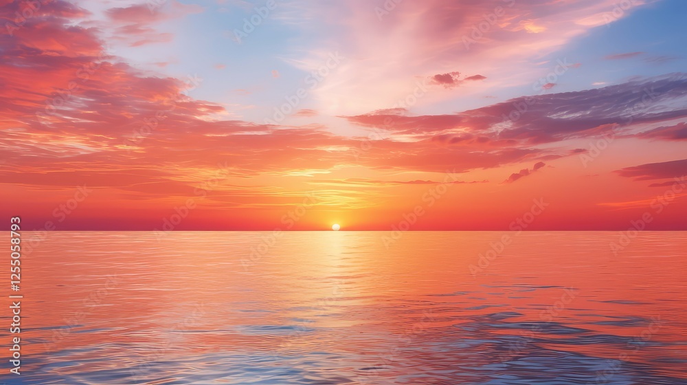 Obraz premium reflection orange solid