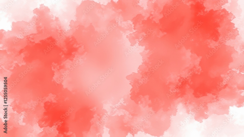 Obraz premium a red and white background with a large amount of watercolor,
