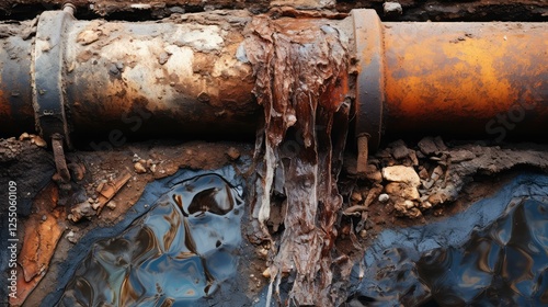 pipe water main break