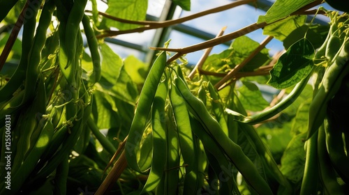 s green bean plants photo