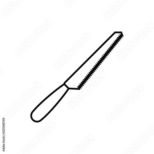 Saw icon vector. Sawmill illustration sign. Wood processing symbol or logo.