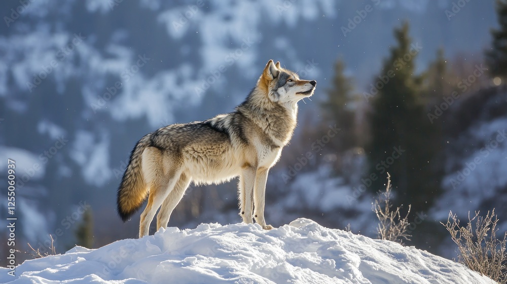 Fototapeta premium Excellent Wolf in the Snow
