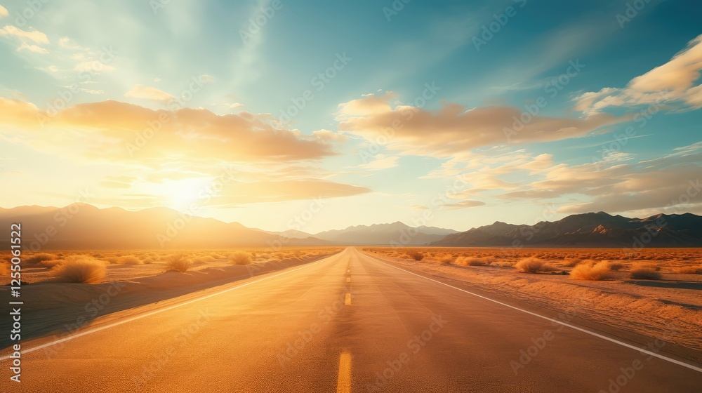 Fototapeta premium sky road backplate