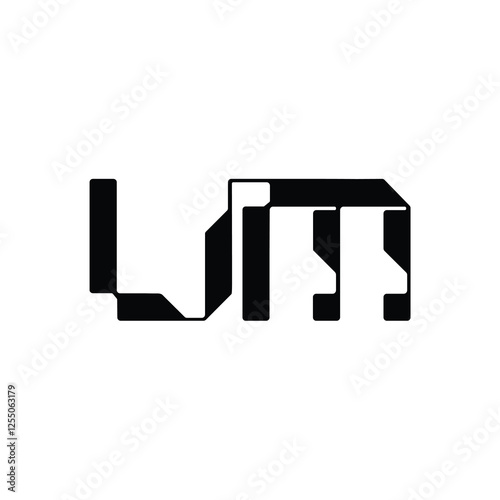 UM monogram logo design letter text name symbol monochrome logotype alphabet character simple logo