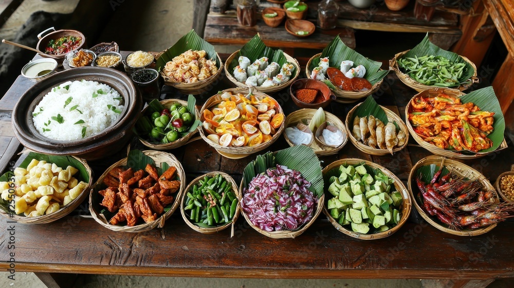 Fototapeta premium Food Culture Around the World