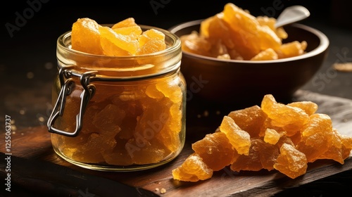 crystallized ginger texture photo