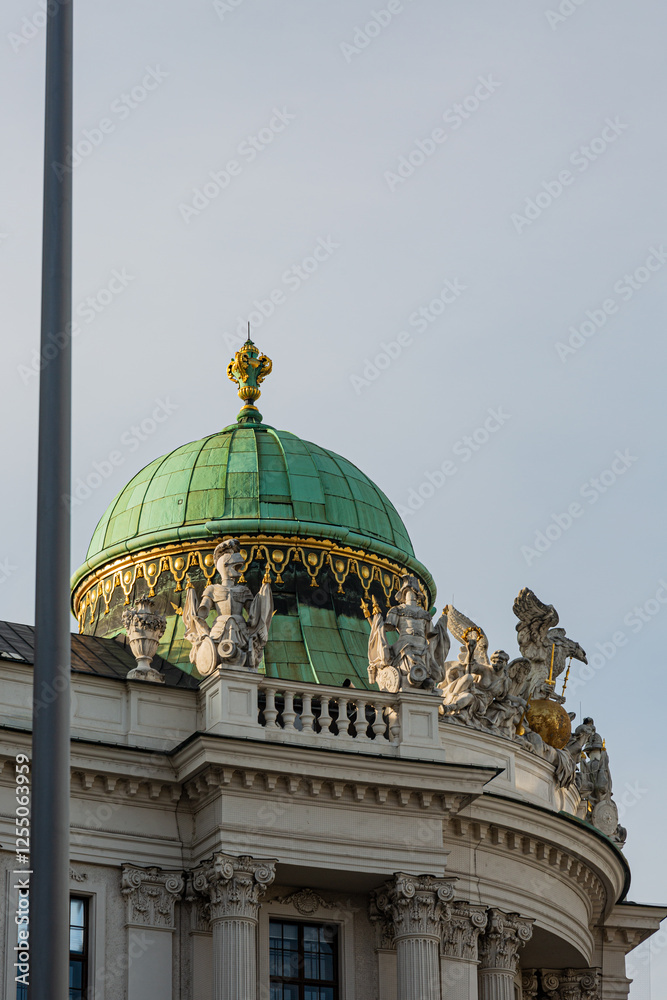 Details from exterior of Sisi museum, Vienna