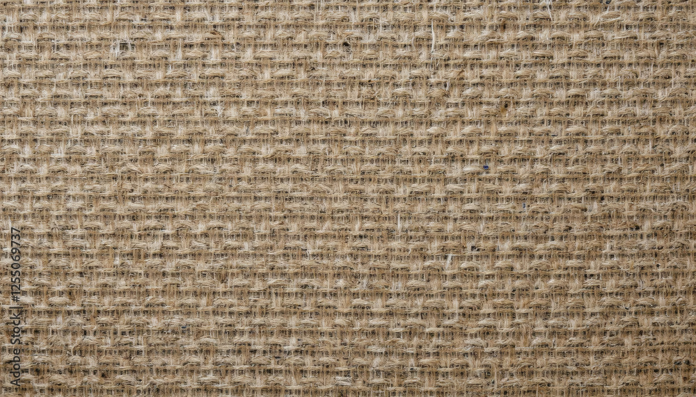 Sturdy woven fabric texture with intricate threads and a natural rustic feel Sturdy woven fabric texture with intricate threads and a natural rustic feel