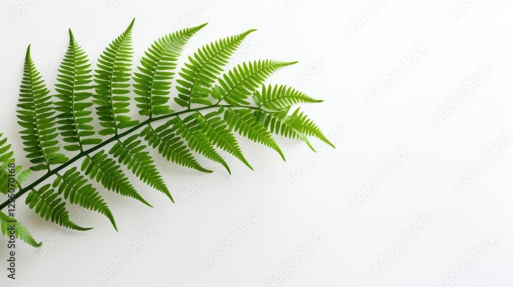 Obraz premium vibrant greenery on white