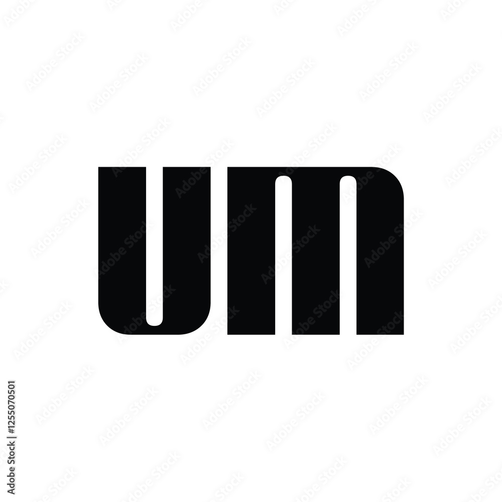UM monogram logo design letter text name symbol monochrome logotype alphabet character simple logo UM monogram logo design letter text name symbol monochrome logotype alphabet character simple logo