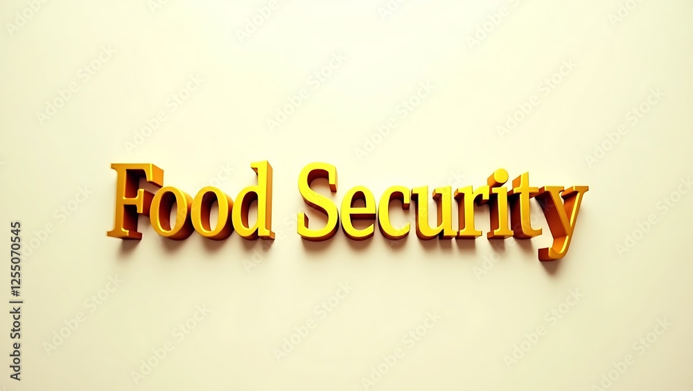 Fototapeta premium food security text - for sustainable development and community well-being