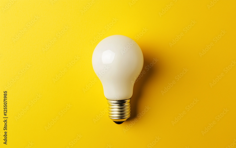Close up photo of light bulb on a yellow background with space for text. Energy saving and environmentally friendly light bulbs. Eco light bulb for renewable energy and sustainability Close up photo of light bulb on a yellow background with space for text. Energy saving and environmentally friendly light bulbs. Eco light bulb for renewable energy and sustainability