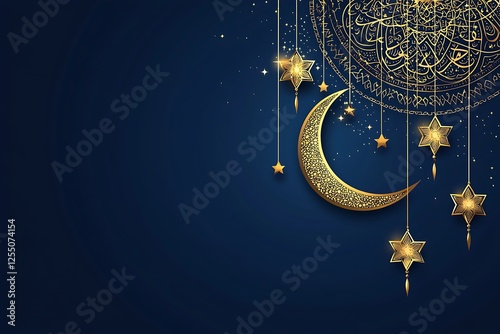 minimalist modern ramadan kareem greeting card