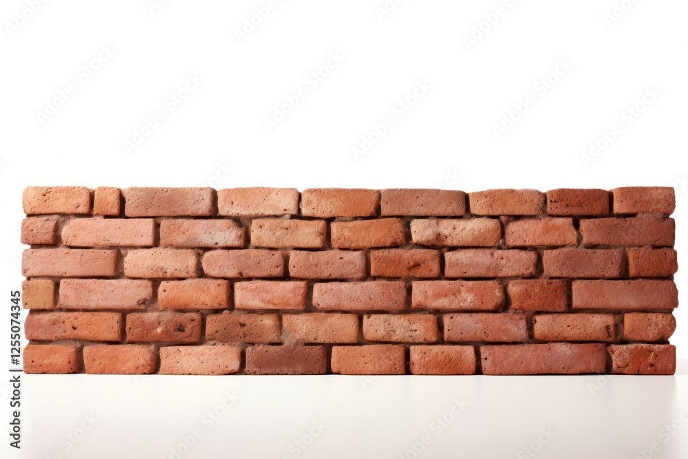 Obraz premium Brick wall architecture white background repetition.