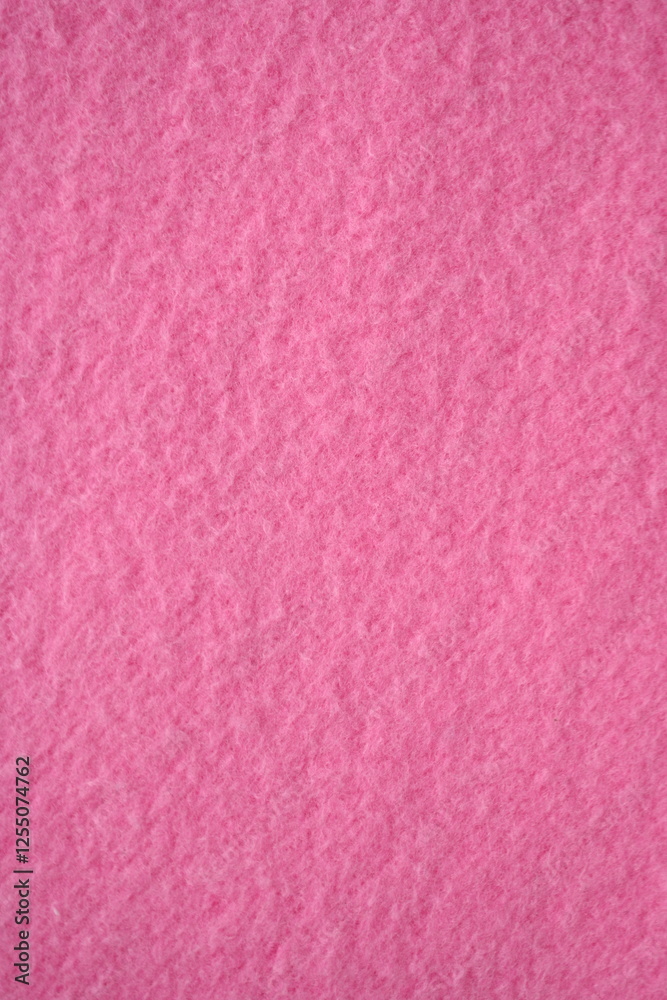 Fototapeta premium Pink fleece fabric texture, macro texture fleece pink fabric photo above as background