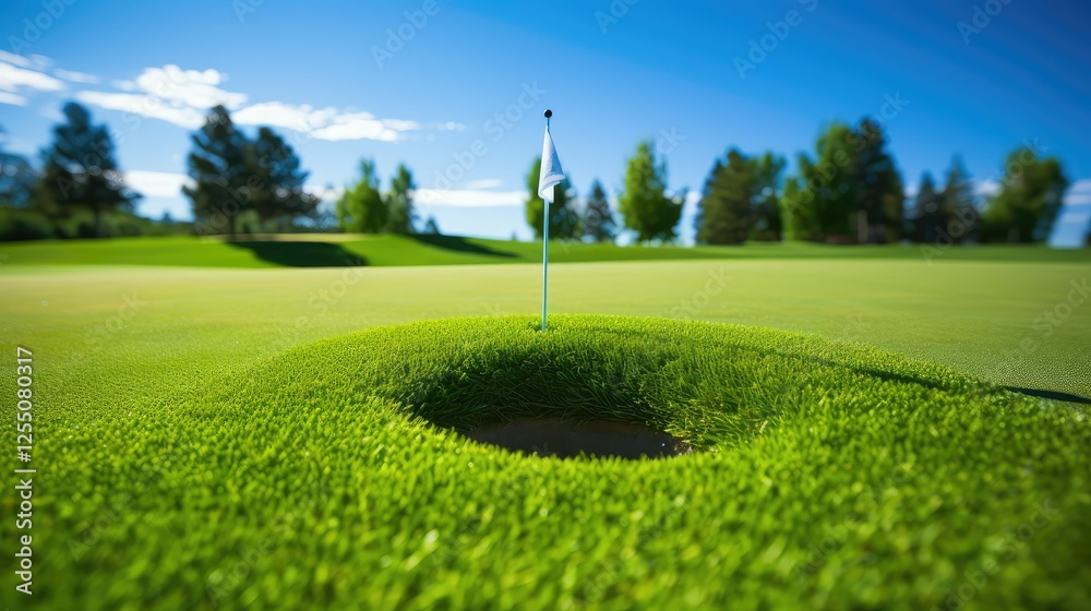 Naklejka premium grass putting green turf