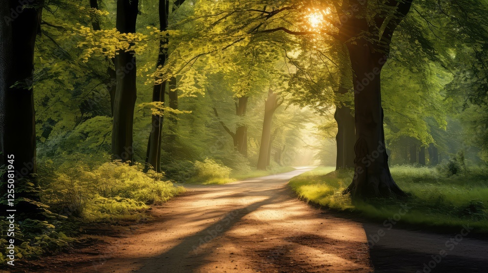 Obraz premium nature trees sunshine