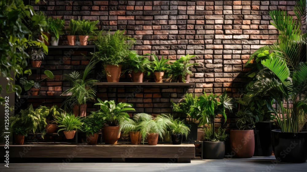 Fototapeta premium greenery handdrawn house