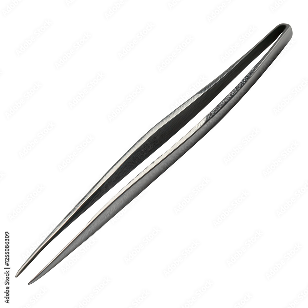 Tweezers Grasping Tiny Object, Close-up view of precision tool in use, ideal for crafts, electronics, or delicate tasks, transparent background Tweezers Grasping Tiny Object, Close-up view of precision tool in use, ideal for crafts, electronics, or delicate tasks, transparent background