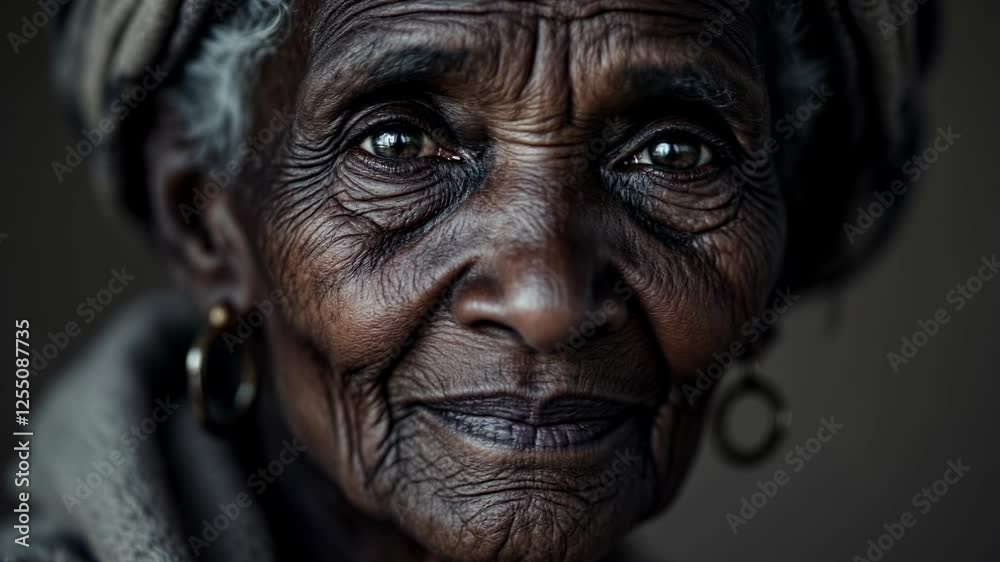 Timeless grace: wisdom and resilience in a joyful elderly smile Timeless grace: wisdom and resilience in a joyful elderly smile