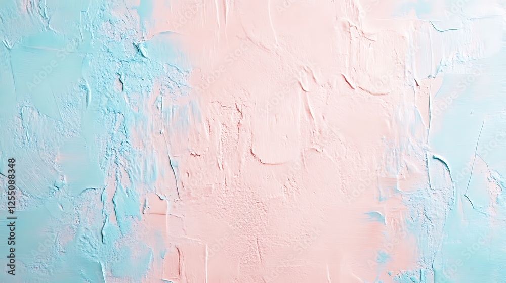 Fototapeta premium Abstract Pastel Pink And Blue Paint Texture