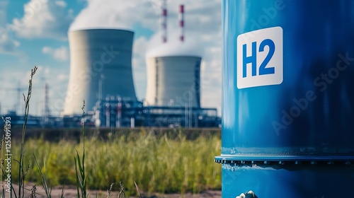 H2 storage tank in a powerhouse