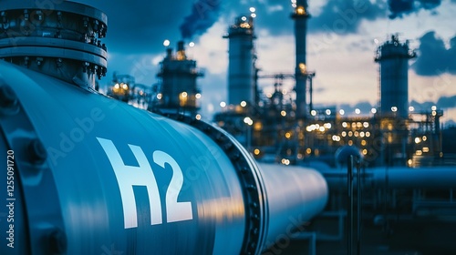 H2 storage tank in a powerhouse