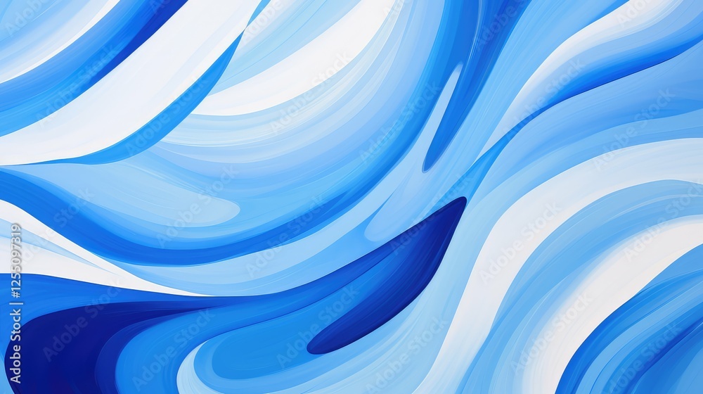Fototapeta premium dynamic blue white abstract background