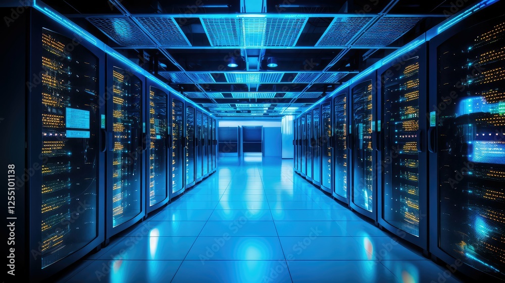 Fototapeta premium servers data center network
