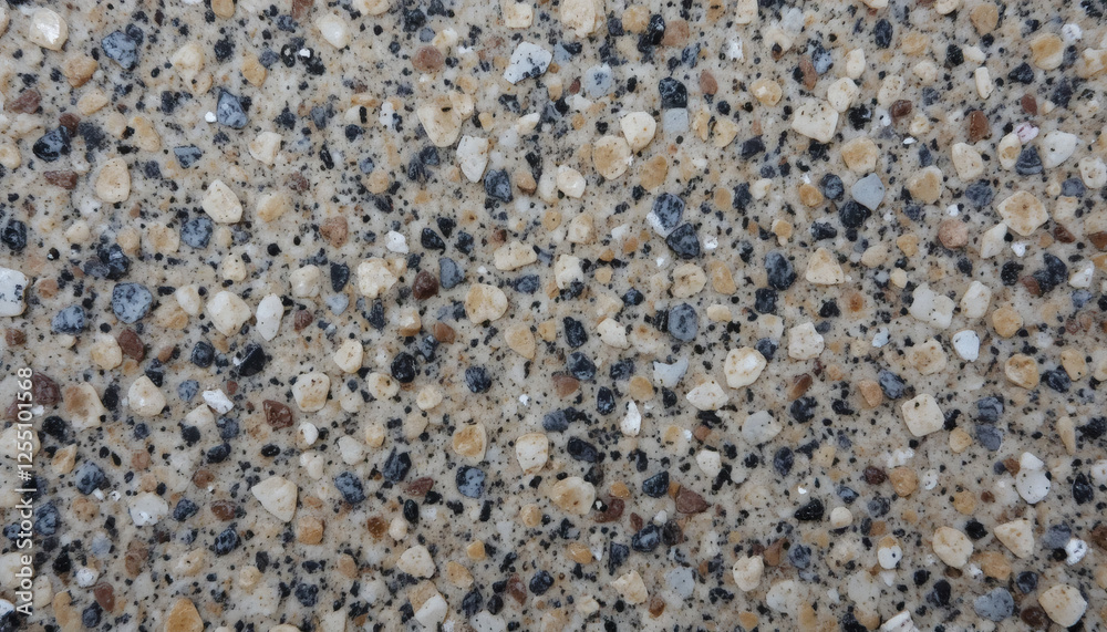 Granite countertop texture with speckled mineral details and glossy finish Granite countertop texture with speckled mineral details and glossy finish