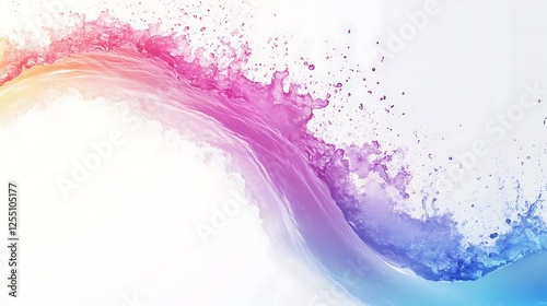 Abstract colorful liquid splash design for background use photo