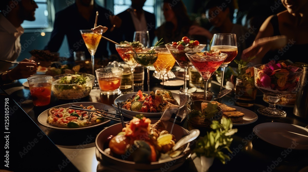 drinks table cocktails