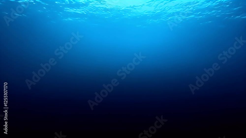 the dark, deep ocean floor, where minimal light penetrates, creating an eerie, shadowy environment
