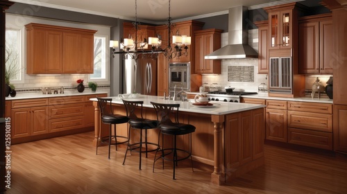 sleek american cherry wood