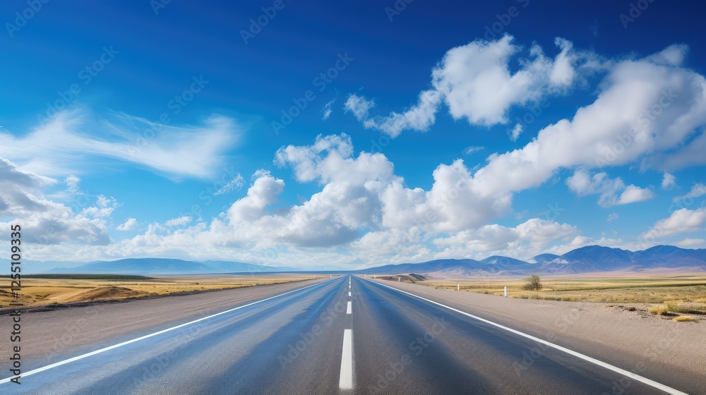 Fototapeta premium freedom sky and road