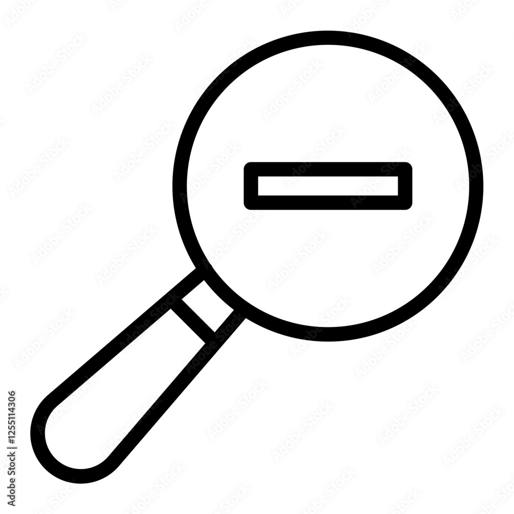 Zoom Out Vector Line Icon Design Zoom Out Vector Line Icon Design