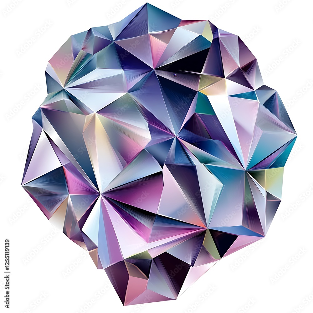 Fototapeta premium Abstract shattered gem design