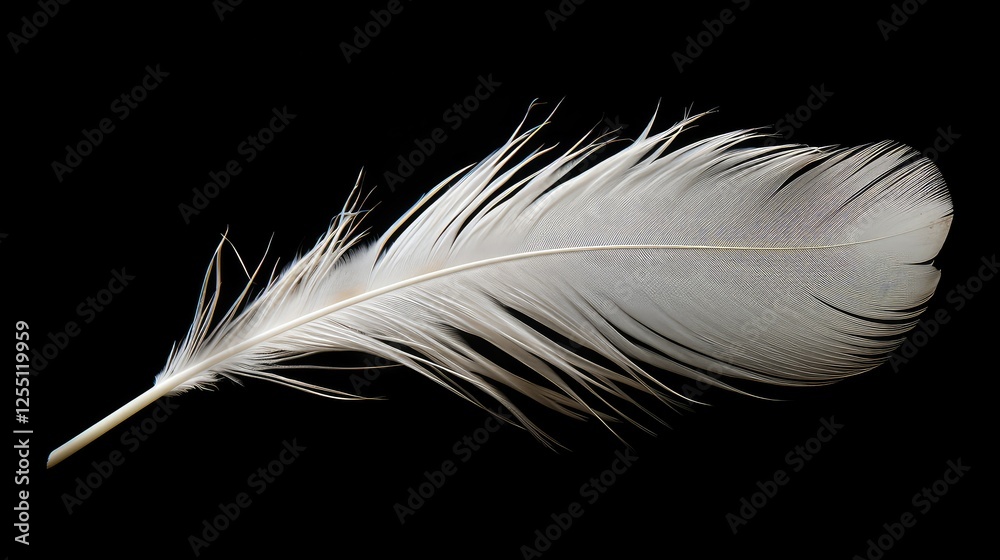 Obraz premium details feathers black background