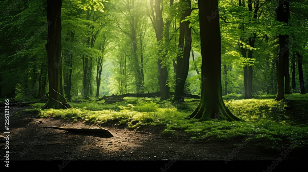 Obraz premium light green lights background