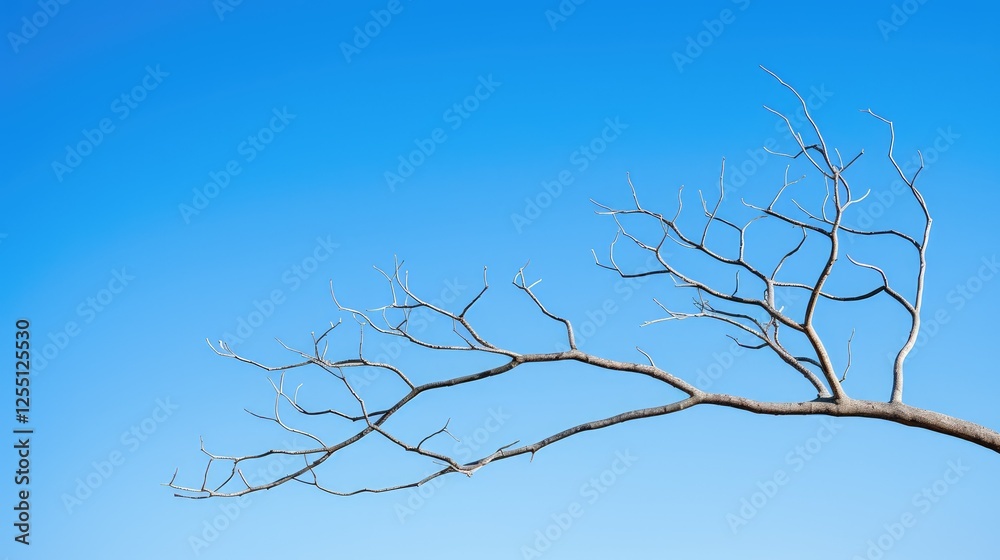 Obraz premium delicate tree branch silhouette
