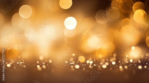 vibrant bokeh gold background photo