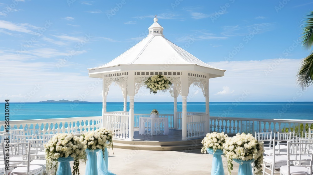 Fototapeta premium vows blue wedding